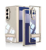 Galaxy Z Fold 7 Kılıf Kamera Korumalı Şeffaf Tasarımlı Zore Lego Standlı Kapak
