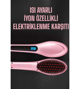 Fön Tarağı Saç Düzleştirici Sıkı Dişli Isı Ayarlı Elektriklenme Karşıtı