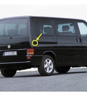 VW Transporter T4 1991-03 Sağ Sürgülü Kapı Rayı Uç Plastiği 701843884B