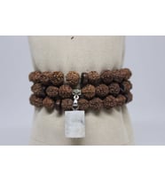 Ay Taşlı Rudraksha Tohum Dolama Bileklik 8mm