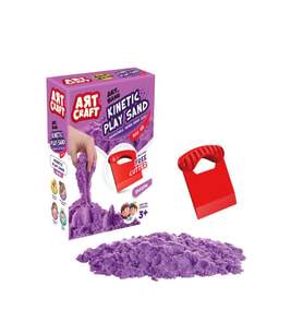03689 Aksesuarlı Mor Kinetik Oyun Kumu 500 gr -Dede