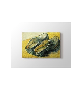 Vincent Van Gogh - A Pair Of Leather Clogs Tablo 50 X 70 Cm