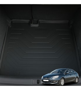 Opel Astra J Sedan 2010–2018 Uyumlu 3D Bagaj Havuzu Premium