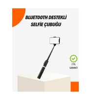 Işıklı ve Katlanabilir Bluetooth Selfie Çubuğu 130 cm