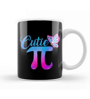 Cute & Funny Cutie Pi Math Pie Butterfly Math Pun Kupa Bardak Porselen