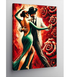 Kanvas Tablo Tango Yapan Çift