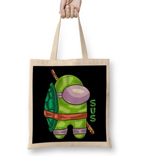 Among Us Turtle Us Bez Çanta Uzun Saplı