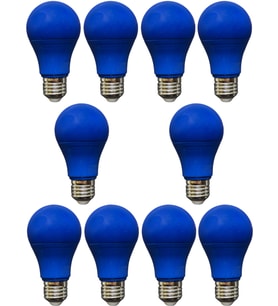 (10 Adet) Osaka 10W Mavi Işık E27 Duylu (Kalın Duy) Led Ampul