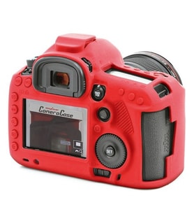 EasyCover Canon 5D Mark III / 5Ds / 5DsR Silikon Kılıf (Kırmızı)