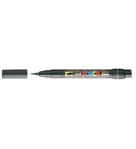 Uni Posca PCF-350 Boyama Markörü 1-10 mm Fırça Uç SİYAH 
