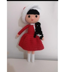 Amigurumi organik oyuncak bebek