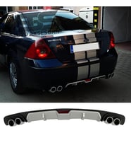 Ford Mondeo Mk3 Difüzör Arka Tampon Eki 4 Egzoz Çıkışlı Gri