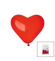 KIRMIZI KALP BALON 10 İNÇ - 25CM - 100PCS (5343)
