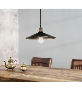 MYLİGHTS  RETRO  RUSTİK METAL SARKIT AVİZE 40 CM (Siyah)