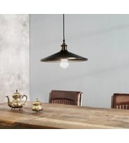 MYLİGHTS  RETRO  RUSTİK METAL SARKIT AVİZE 40 CM (Siyah)