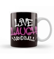 Live Handball Love Handballer Ball Sports Player Team Coach Kupa Bardak Porselen
