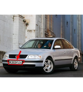 VW Passat B5 1997-2000 Ön Tampon Orta Plakalık Altı Plastik 3B0807719