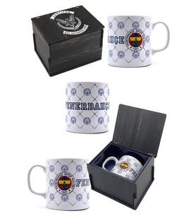Fenerbahçe Kupa Orijinal Lisanslı, Özel Ahşap Kutulu (Sarı-Lacivert)