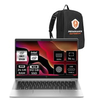 HP Elitebook 640 G10 i7 1355U 24GB RAM 512GB SSD 14" FHD FreeDOS 8A571EAP322 Notebook + Per4 Çanta