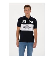 U.S. Polo Assn. T-Mankas135 Lacivert Erkek Polo Yaka T-shirt 2104397