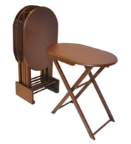 Zigon ÇANTA OVAL Model 13847 ahşap MDF Parlak Ceviz Natüre minumum park El Yapım 