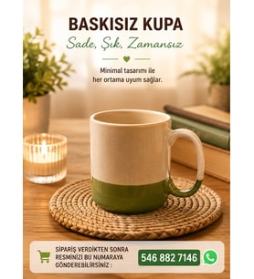 Renk Detay Kişiye Özel Baskılı Kupa-3 Farklı Renk Seçeneği