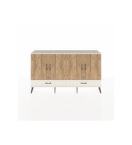 Arges Konsol 6 Raflı 2 Çekmeceli 4 Kapaklı 176x30x99 Aytaşı-Çam/Aytaşı