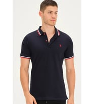 T8594 DEWBERRY ERKEK T-SHIRT-LACİVERT