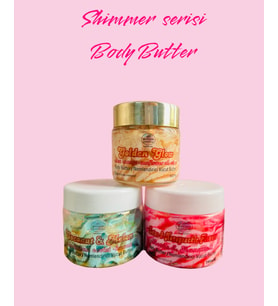 Shimmer Serisi Nemlendirici Body Butter (Üçlü) / Shimmer Serie Hydrating Body Butter (3 sets)