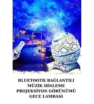 Dinozor Yumurtası Gece Masa Lambası Bluetooth Hoparlör 14 Renk Seçeneği