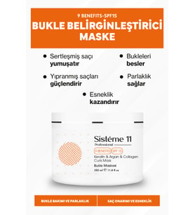 Sisteme 11 Bukle Belirginleştirici Maske 350 ml 8684091009146