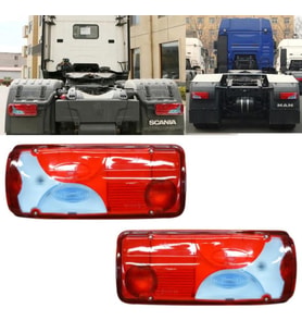 Man Tga - Scania Sag + Sol Arka Stop Lambasi Takimi Soketli Mavi 550275477