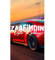 Zaafımdın Öyle Kaldın 20x7 Jdm Yazı Araba-motosiklet Cam Etiket Sticker Beyaz Renk