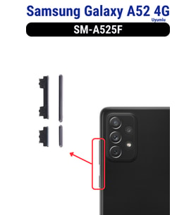 Samsung Galaxy A52 4G Açma Kapama Ve Yan Ses Tuşu Plastik Düğme SM-A525F Uyumlu