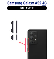 Samsung Galaxy A52 4G Açma Kapama Ve Yan Ses Tuşu Plastik Düğme SM-A525F Uyumlu
