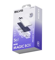 Apple İphone 12 Bilvis 5in1 5d Magic Hayalet Cam Ekran Koruyucu - Siyah