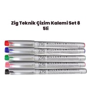 Zig Teknik Çizim Kalem Set 8 5li 0,1mm