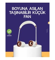 Mey İthalat® Katlanabilir Asılabilir Mini Fan USB Şarjlı 3 Kademeli Sessiz
