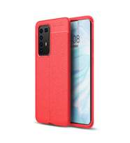Lexroo Huawei P40 Pro Kılıf Niss Silikon Kılıf - Kırmızı
