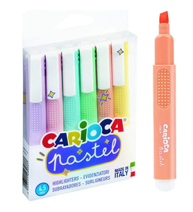 Carioca Fosforlu Pastel İşaretleme Kalemi 6'Lı