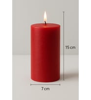 7*15 KIRMIZI SİLİNDİR MUM
