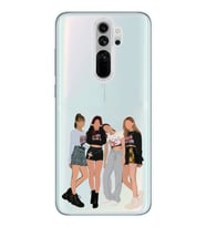 Redmi Note 8 Pro Uyumlu Blackpink Tasarımlı Şeffaf Telefon Kılıfı