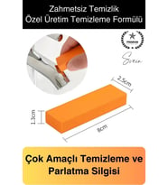 Çok Amaçlı Parlatma Silgisi Mutfak Banyo Çelik Çizik Pas Kireç Kir Temizlik Tencere Musluk