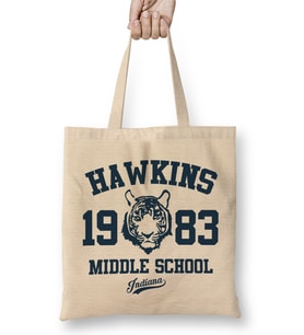 Hawkins Middle School Stranger Things Bez Çanta Uzun Saplı