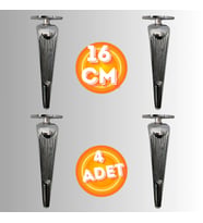 16 CM METAL KLAS KOLTUK AYAĞI MOBİLYA AYAĞI ÜNİTE AYAĞI KONSOL AYAĞI PUF BERJER AYAĞI (4 ADET)