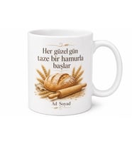 Fırın Sahibine Hediye Tasarım Baskılı Porselen Kupa Bardak Fırıncı Hediye