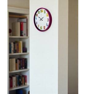 36 Cm Pembe Çocuk Odası Duvar Saati (Standart)