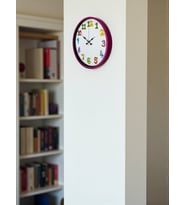 36 Cm Pembe Çocuk Odası Duvar Saati (Standart)