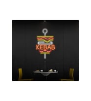 KEBAB Yazılı ve Şekilli Neon Tabela