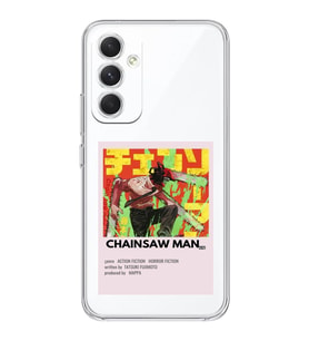 Samsung Galaxy S24 PLUS Uyumlu Chainsaw Man Anime Desenli Şeffaf Telefon Kılıfı